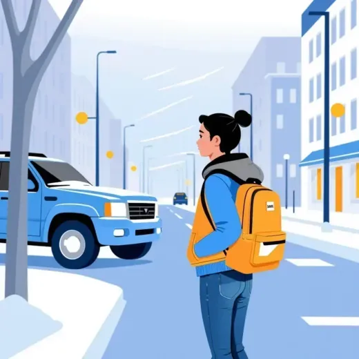 Illustration d’un adolescent avec sac à dos